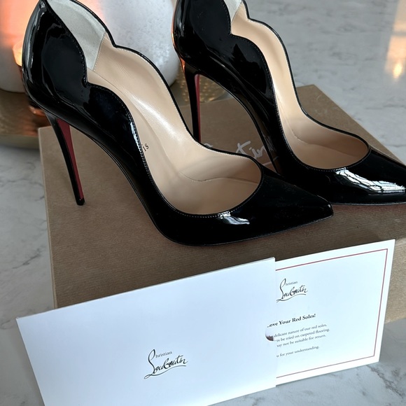 Christian Louboutin Shoes - Christian Louboutin Hot Chick black patent heels - Brand new